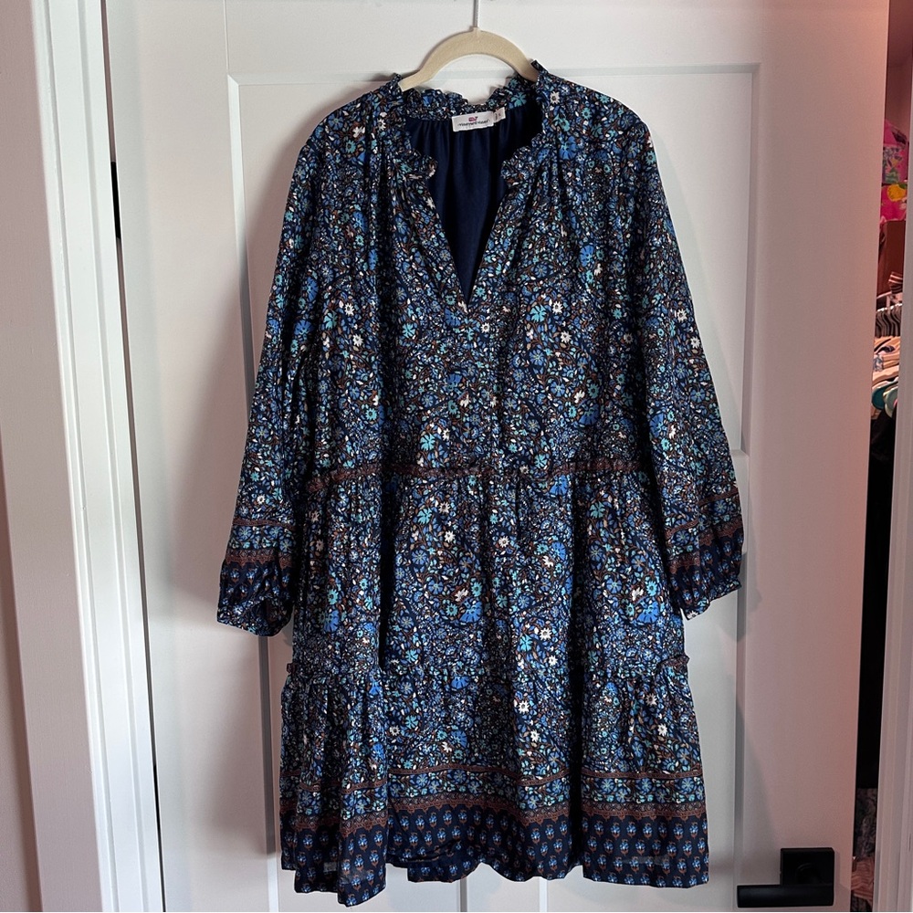 Vineyard Vines Fenwick Paisley Tiered Dress